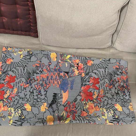 Volcom Strapless Dress Colorful Size S/P/10 Abstract Floral - Picture 2 of 6